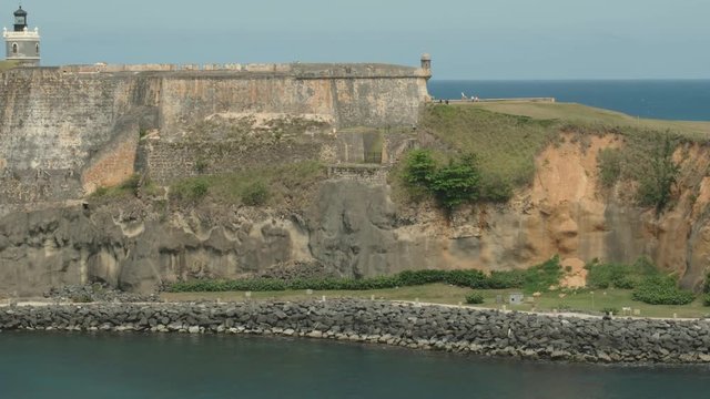Castillo de San Cristobal, San Juan, Puerto Rico. Castillo de San Cristobal is designated as UNESCO World Heritage Site since 1983.