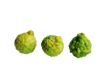 Obraz premium Bergamot isolated on white background. Bergamots are herb medicinal plant.copy space