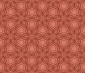 Fototapeta premium decorative ethnic ornament. Seamless vector illustration. geometric style. for printing on fabric, paper for scrapbooking, wallpaper, cover, page book.