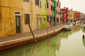 Brightly colored houses of Burano