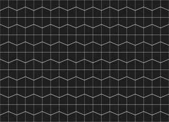 Fototapeta na wymiar 3d rendering. Abstract seamless black trapezoidal pattern wall background.