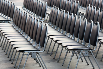 Rows of chairs to relax.