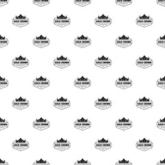 Jewelry crown pattern vector seamless repeat for any web design