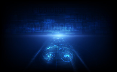 Money transfer. Global Currency. Stock Exchange. Stock vector illustration.