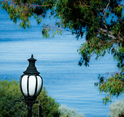 Lightpost on the river