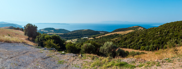 Athos Peninsula shore (Halkidiki, Greece).
