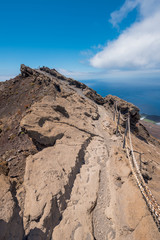 Fototapeta na wymiar San Antonio volcanic crater in La Palma island, Canary islands, Spain.