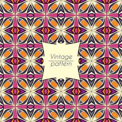 Abstract colorful geometric seamless pattern. Floral background texture.