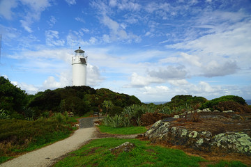 Fototapeta na wymiar Leuchtturm am Cape Foulwind