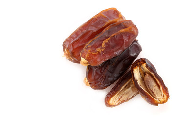 peel dates Dates fruit on white background in Saudi Arabia Dates