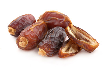 peel dates Dates fruit on white background in Saudi Arabia Dates