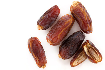 peel dates Dates fruit on white background in Saudi Arabia Dates