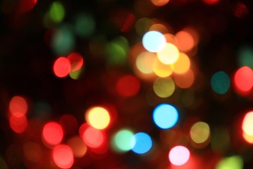 Bokeh lights background. Abstract multicolored light.Christmas concept.