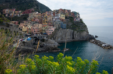 Fototapeta na wymiar Manarola in der Cinque Terre, Italien