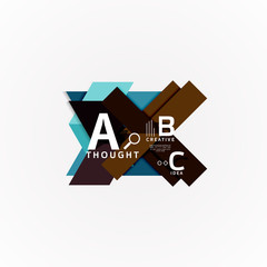 Paper option steps diagram infographic layout