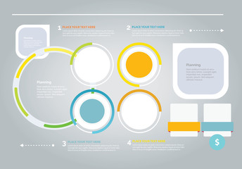 Infographic design set - web icon