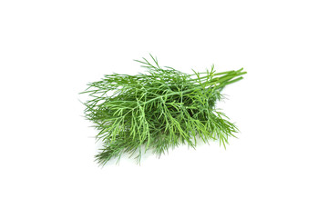 Dill isolated on white background.