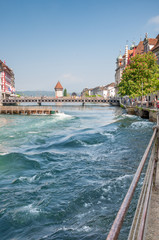 Vue du centre de Lucerne en Suisse