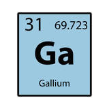 "Gallium big on periodic Table of the Elements with atomic number ...
