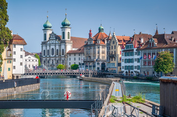 Vue du centre de Lucerne en Suisse