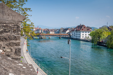 Vue du centre de Lucerne en Suisse
