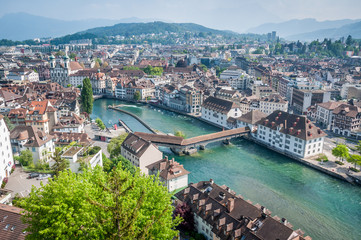 Obraz premium Vue générale de Lucerne