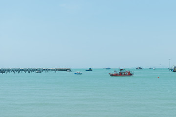 Many fishing boats in harbor