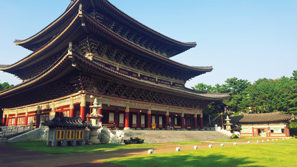 Buddha temple somewhere deep in Jeju island.