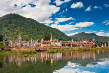 A pagoda near Sagar village, Inle Lake, Taunggyi, Myanmar