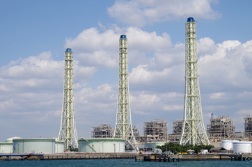 火力発電所の煙突