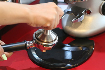 coffee machine in coffee shop