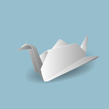 Vector illustrations with origami
