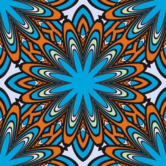 Art-deco floral pattern. Seamless. vector illustration. For invitation wedding, valentine's, background, wallpaper