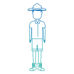 Canadian Ranger avatar character vector illustration design