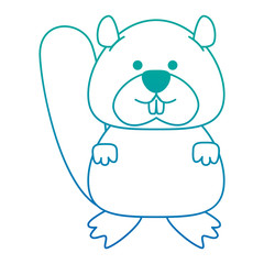 cute canadian marmot icon vector illustration design