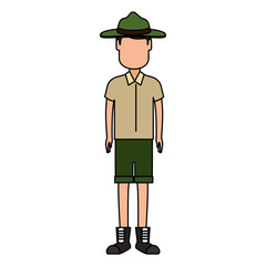 Canadian Ranger avatar character vector illustration design