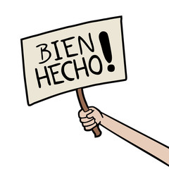 Well done message in spanish