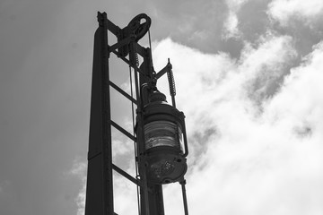 Maritime signal lantern with sky