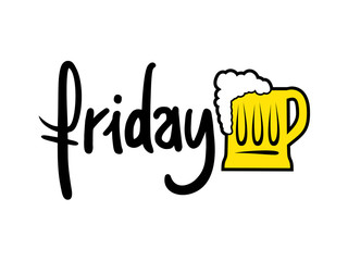 Friday beer symbol
