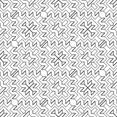 Design seamless monochrome geometric pattern