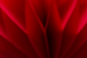 Detail of the blurred red honeycomb paper ball decoration