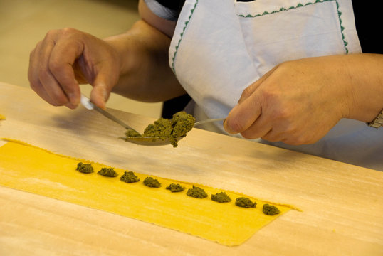 Typical pasta of the Langhe, Piedmont - Italy
