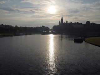 Wawel w Krakowie w godzinach porannych
