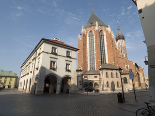 Kraków katedra Mariacka widok z wschodu 