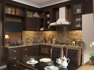 Кухня в классическом английском стиле