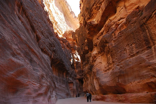 Jordan. The road to the temple of Petra