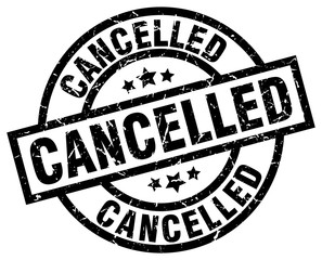 cancelled round grunge black stamp