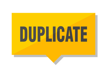 duplicate price tag