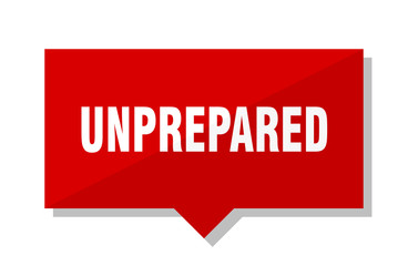 unprepared red tag