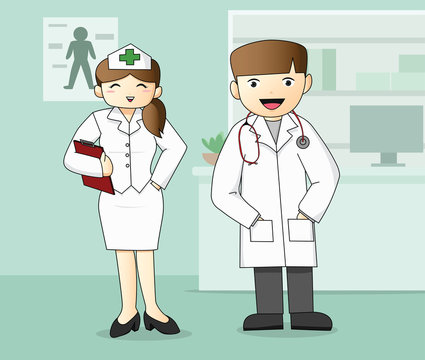 Medical Staff, Doctor and Nurse